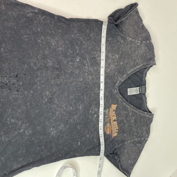 Harley Davidson Women’s Graphic T Shirt, Medium, V Neck, Black, Black Hills SD - Picture 5 of 7